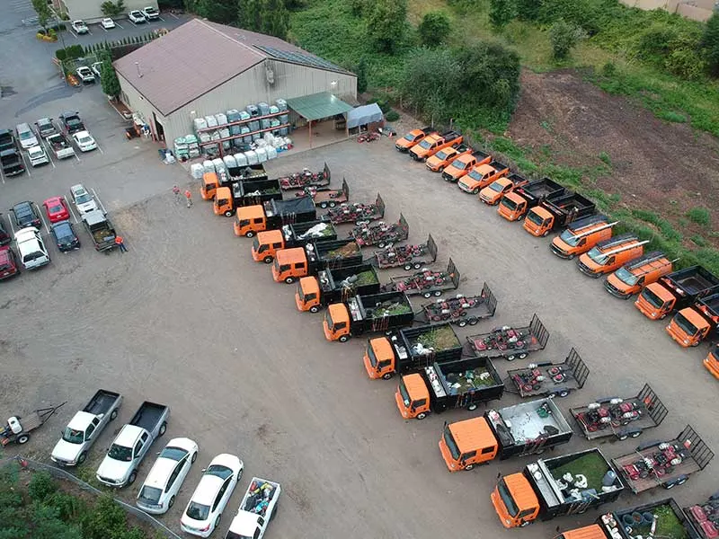 Truck depot aerial